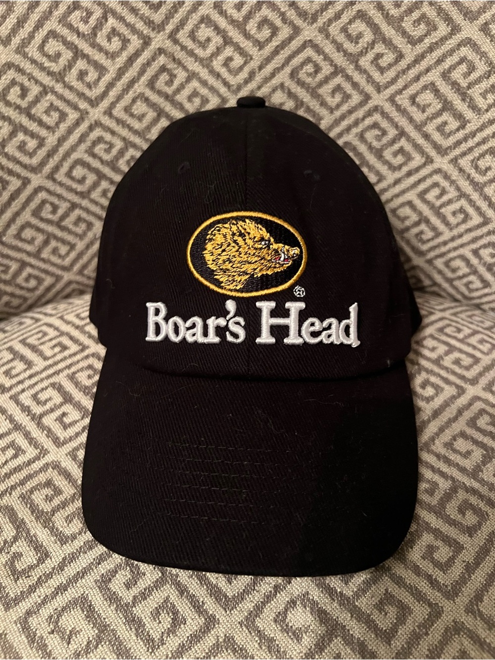NEW Boar's Head Deli Meats Black Hat Baseball Cap Adjustable Buckle Back. One Sz